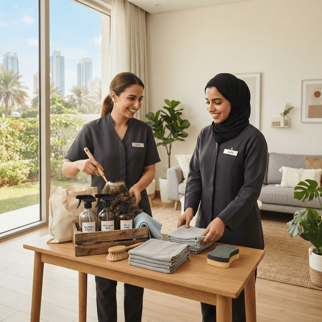 تجهيز أدوات تنظيف ��لمنزل